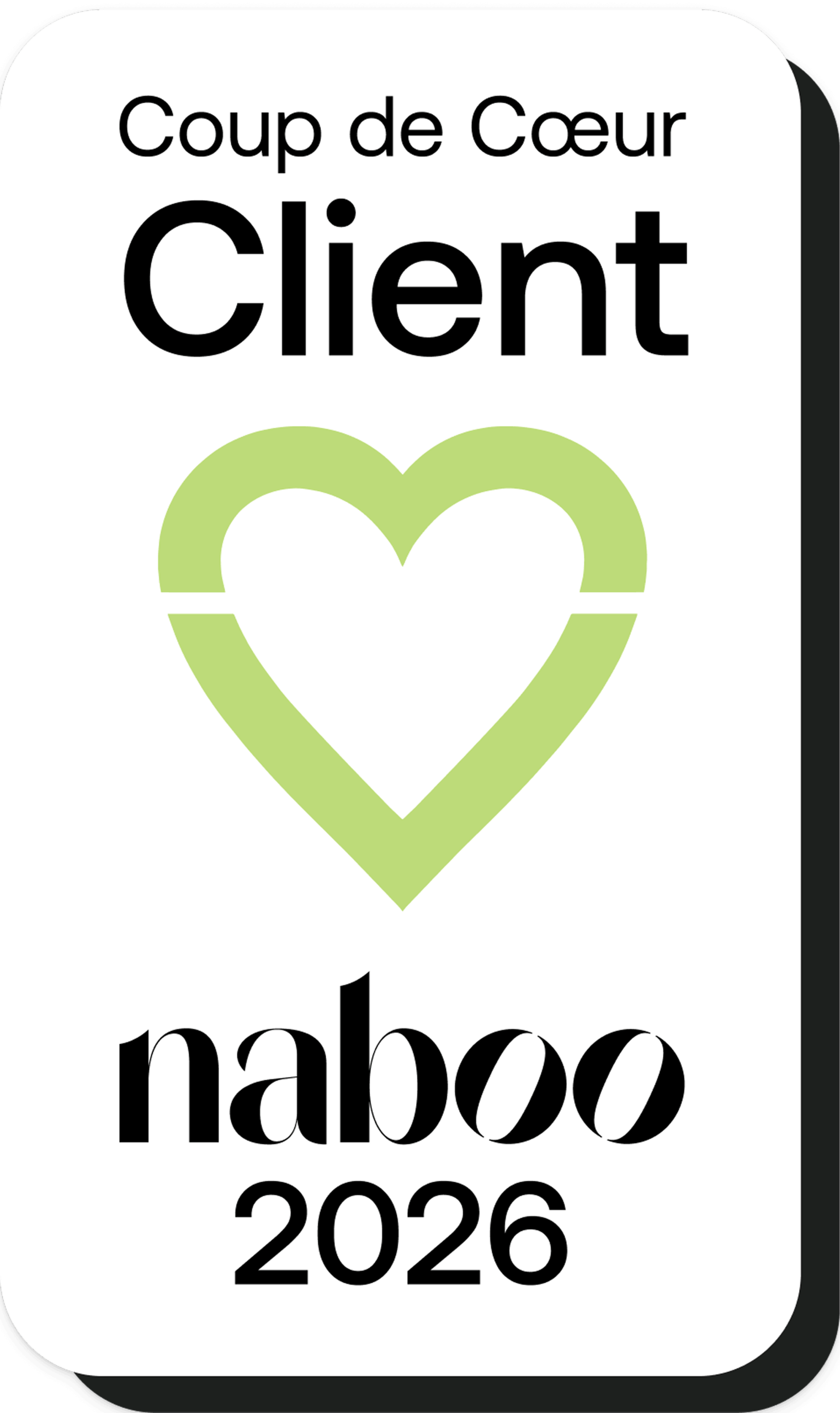Badge Naboo Coup de Cœur Client 2026 - Hôtel La Clef des Châteaux